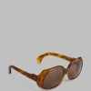 The Frankie Shop Port Tanger Yamina Sunglasses Oliban Acetate Tobacco Lens Sale