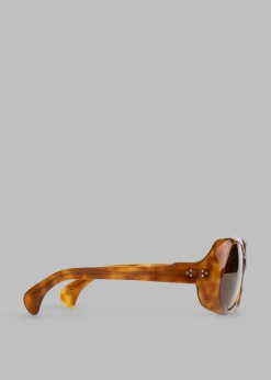 The Frankie Shop Port Tanger Yamina Sunglasses Oliban Acetate Tobacco Lens Sale