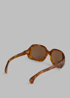 The Frankie Shop Port Tanger Yamina Sunglasses Oliban Acetate Tobacco Lens Sale