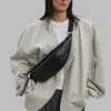 The Frankie Shop Proenza Schouler White Label Stanton Leather Sling Bag Black Hot