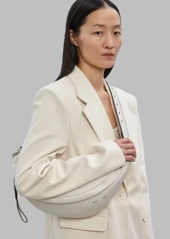 The Frankie Shop Proenza Schouler White Label Stanton Leather Sling Bag Vanilla Discount