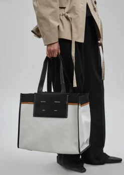 The Frankie Shop Proenza Schouler White Label Xl Morris Coated Canvas Tote Off White Hot