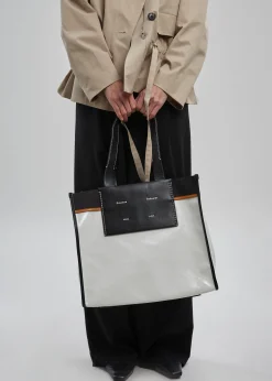 The Frankie Shop Proenza Schouler White Label Xl Morris Coated Canvas Tote Off White Hot
