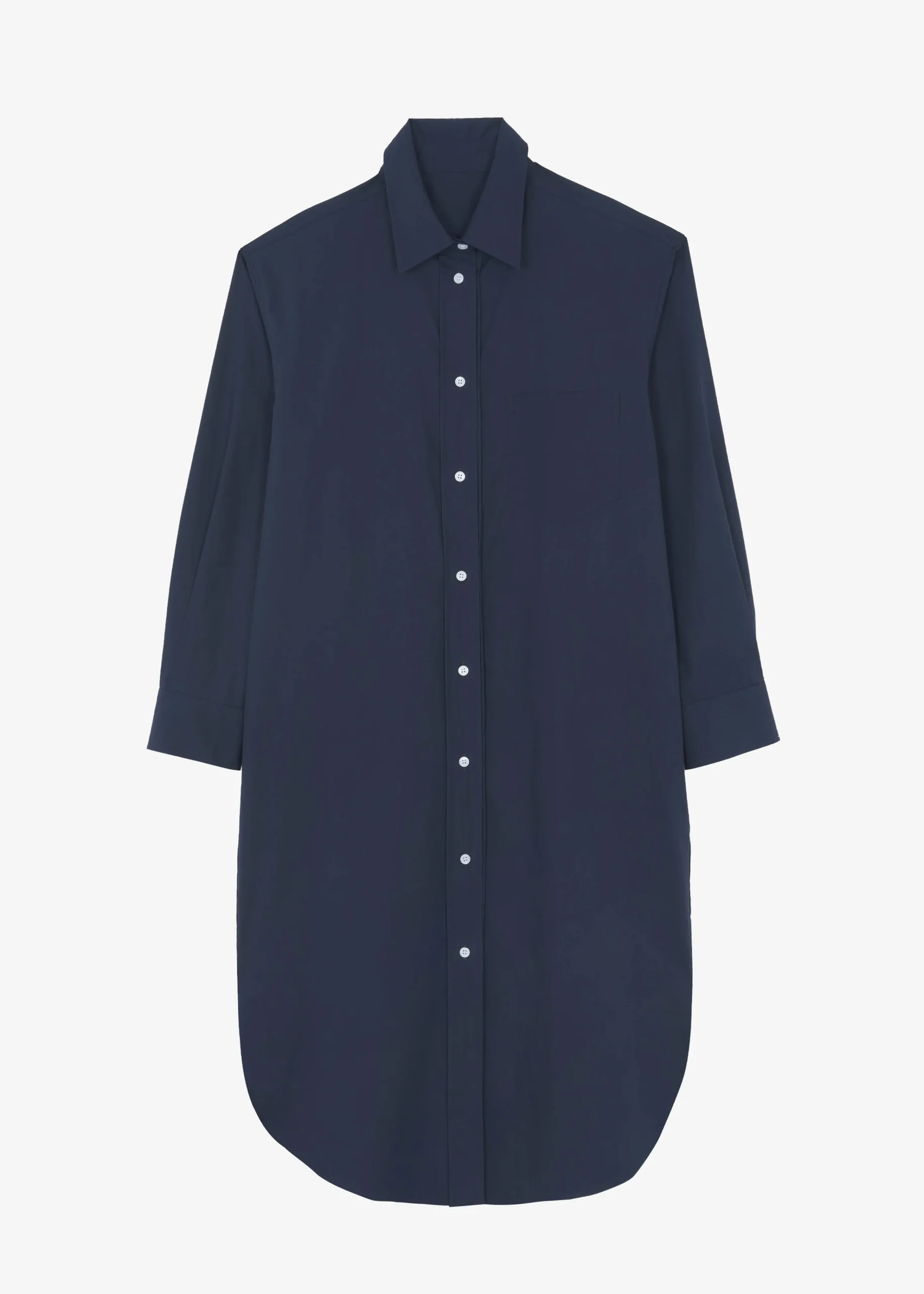 The Frankie Shop Raven Pocket Shirt Dress Navy Online