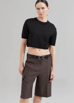The Frankie Shop Revel Cargo Shorts Brown Sale