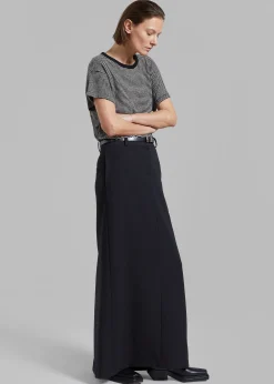 The Frankie Shop Rika Studios Laurent Tee Black/Ecru Stripe