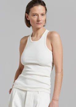 The Frankie Shop Rika Studios Mine Tank Top Ecru