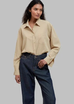 The Frankie Shop Rinne Shirt Tan Discount