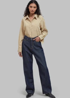 The Frankie Shop Rinne Shirt Tan Discount