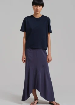 The Frankie Shop Rohe Fluid Panelled Skirt Steel Outlet