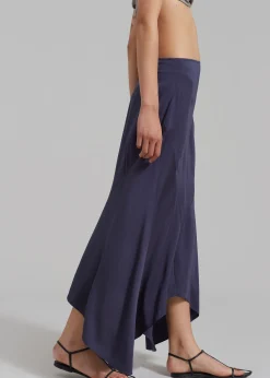 The Frankie Shop Rohe Fluid Panelled Skirt Steel Outlet