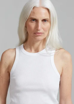 The Frankie Shop Rohe Rib Tank Top White Discount