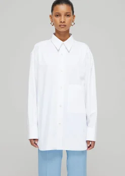The Frankie Shop Rohe Unisex Classic Shirt White New