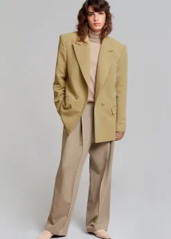 The Frankie Shop Rosali Blazer Khaki