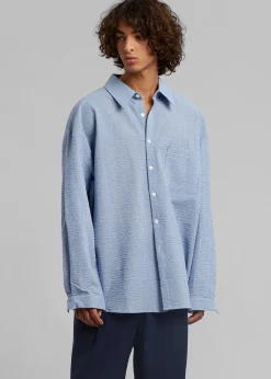 The Frankie Shop Saas Shirt Blue Discount