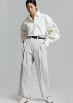 The Frankie Shop Sabi Blouse Ivory Hot