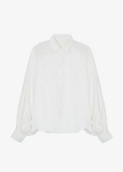The Frankie Shop Sabi Blouse Ivory Hot