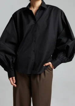 The Frankie Shop Sabi Blouse Black Outlet