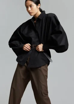 The Frankie Shop Sabi Blouse Black Outlet