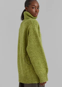 The Frankie Shop Saks Potts Camilla Sweater Pear Discount