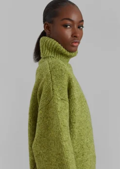 The Frankie Shop Saks Potts Camilla Sweater Pear Discount