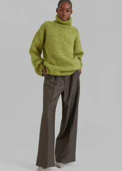The Frankie Shop Saks Potts Camilla Sweater Pear Discount