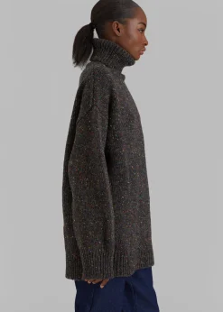 The Frankie Shop Saks Potts Camilla Sweater Speckled Grey Online