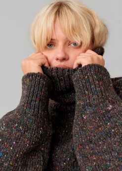 The Frankie Shop Saks Potts Camilla Sweater Speckled Grey Online