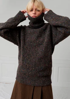 The Frankie Shop Saks Potts Camilla Sweater Speckled Grey Online