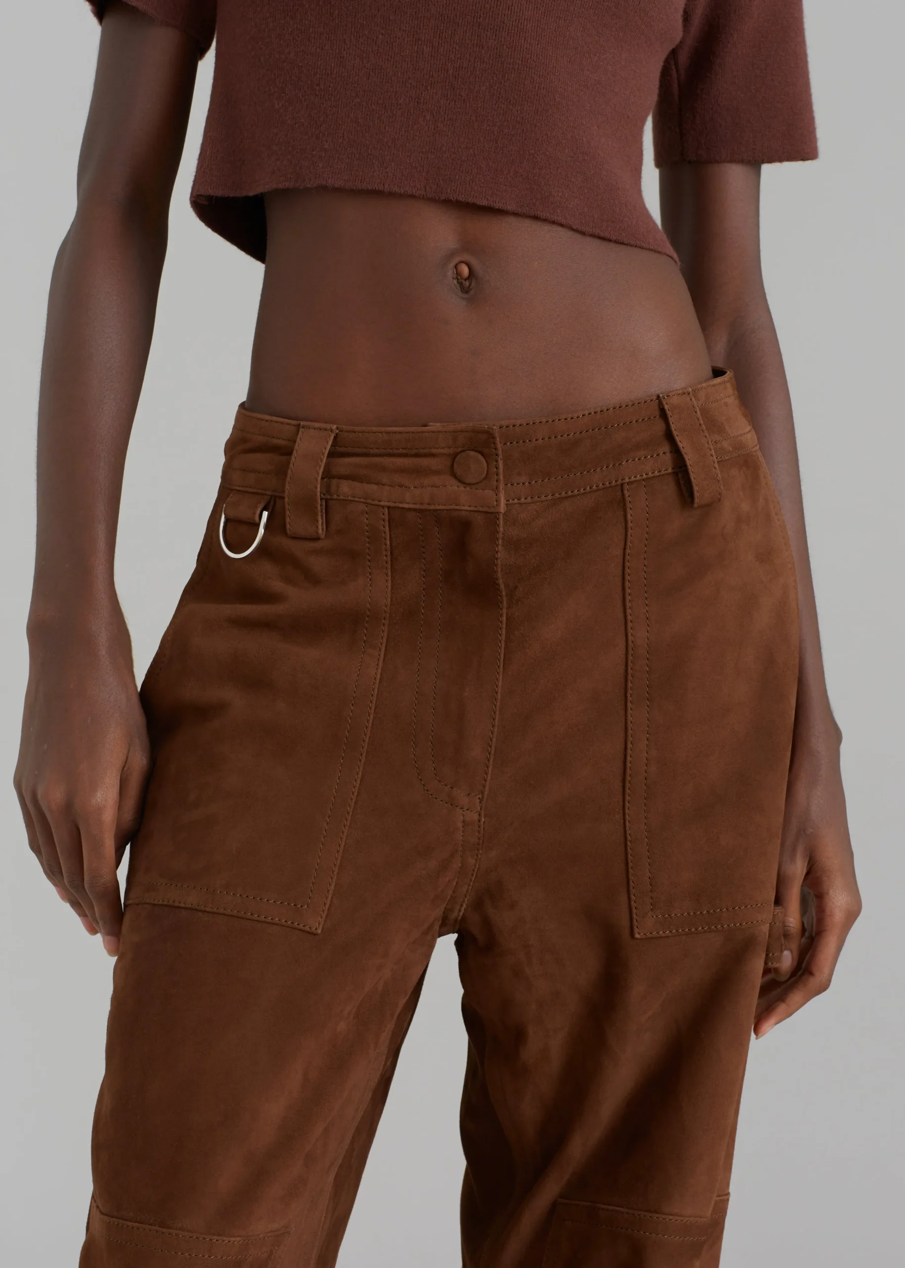 The Frankie Shop Saks Potts Rose Pants Chocolate Clearance