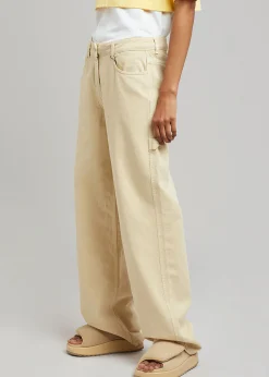 The Frankie Shop Saks Potts Salma Jeans Beige