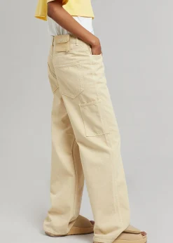 The Frankie Shop Saks Potts Salma Jeans Beige
