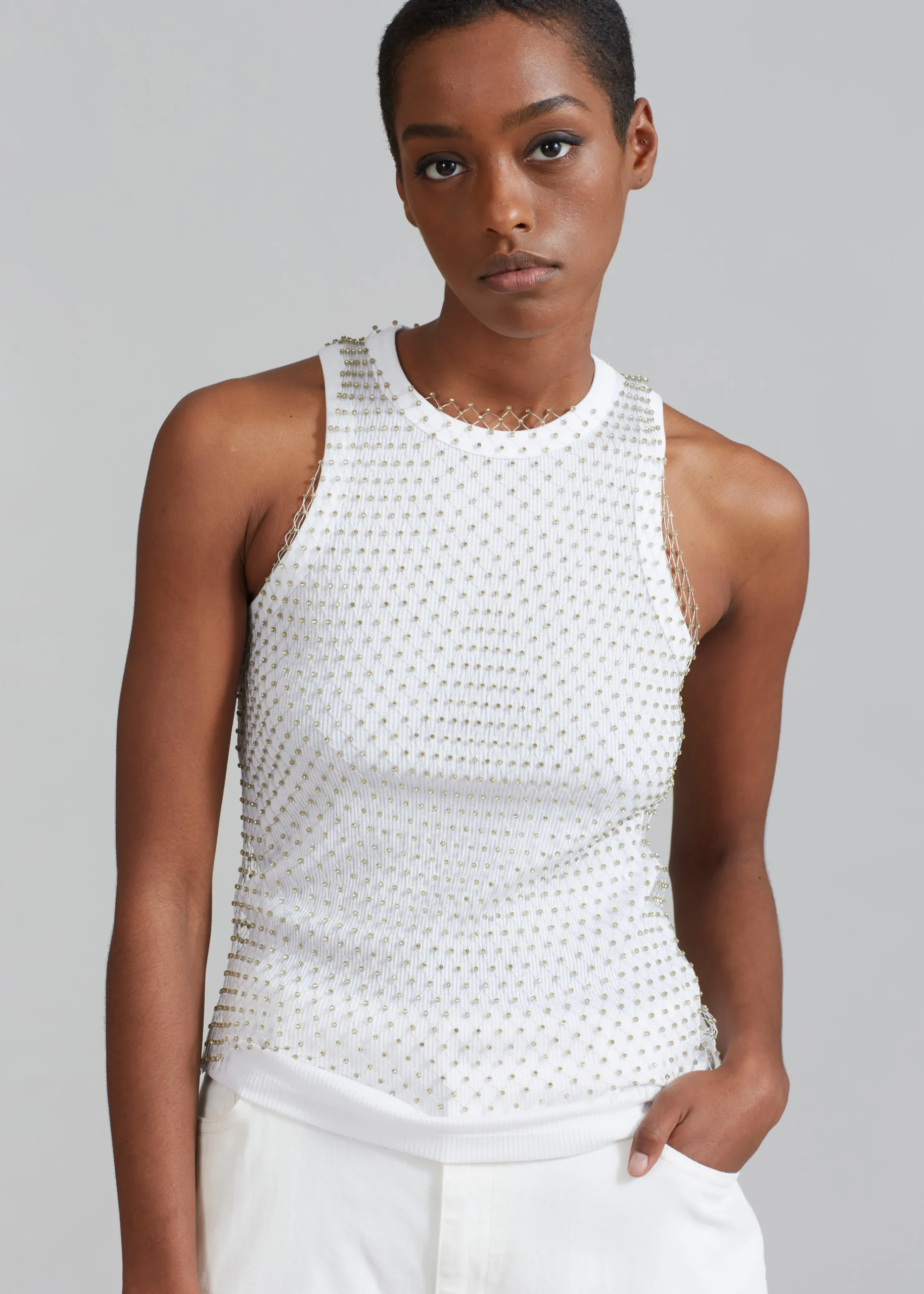 The Frankie Shop Samsoe & Samsoe Evelina Top Nimbus Cloud New