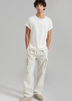 The Frankie Shop Samsoe & Samsoe Jabari Cargo Trousers Oatmeal Online