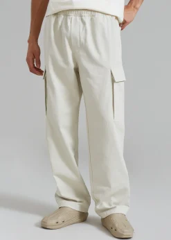 The Frankie Shop Samsoe & Samsoe Jabari Cargo Trousers Oatmeal Online