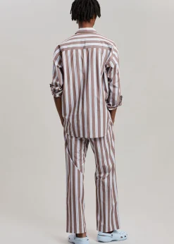 The Frankie Shop Samsoe & Samsoe Marley Shirt Brown Stripe Best