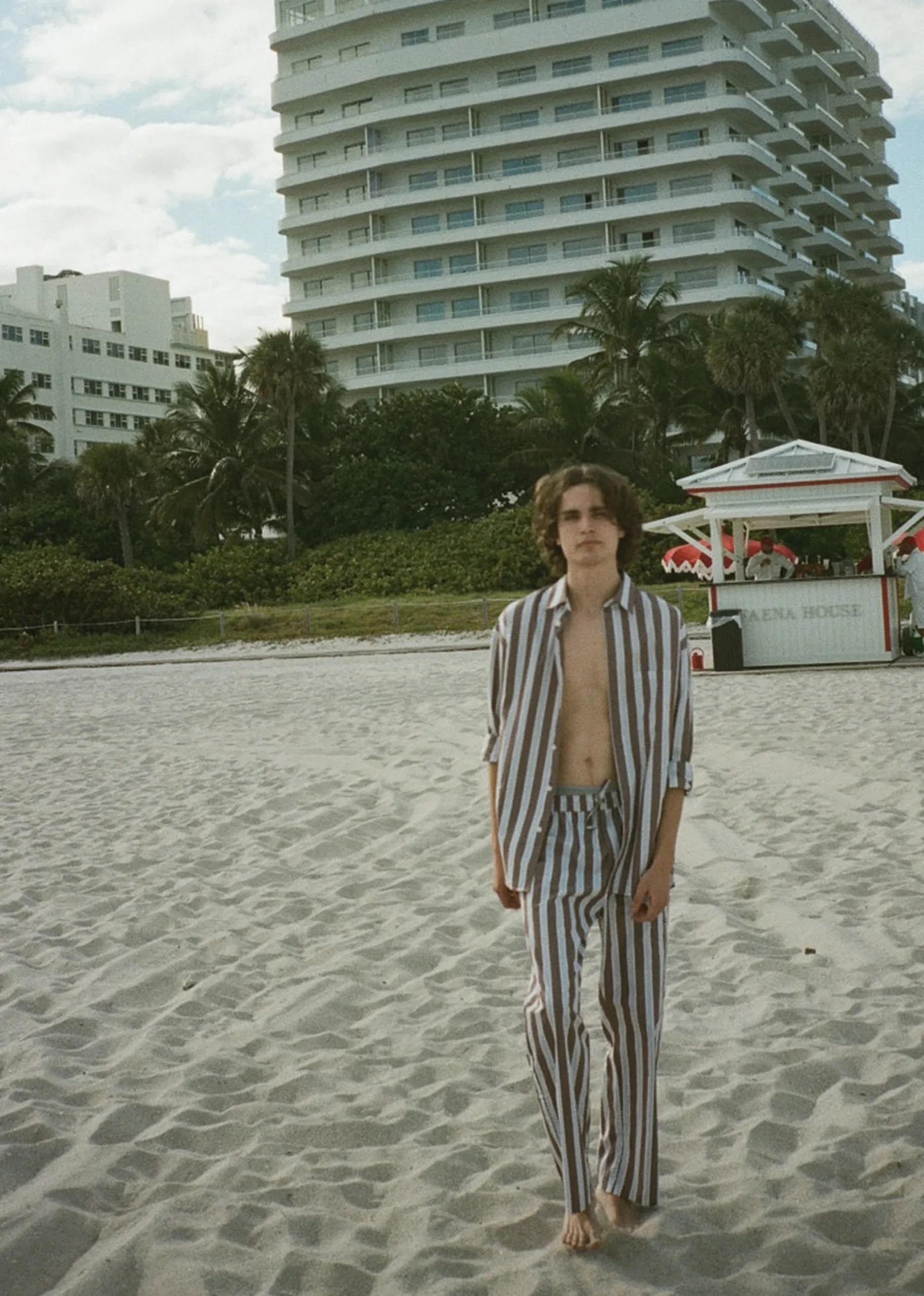 The Frankie Shop Samsoe & Samsoe Marley Shirt Brown Stripe Best