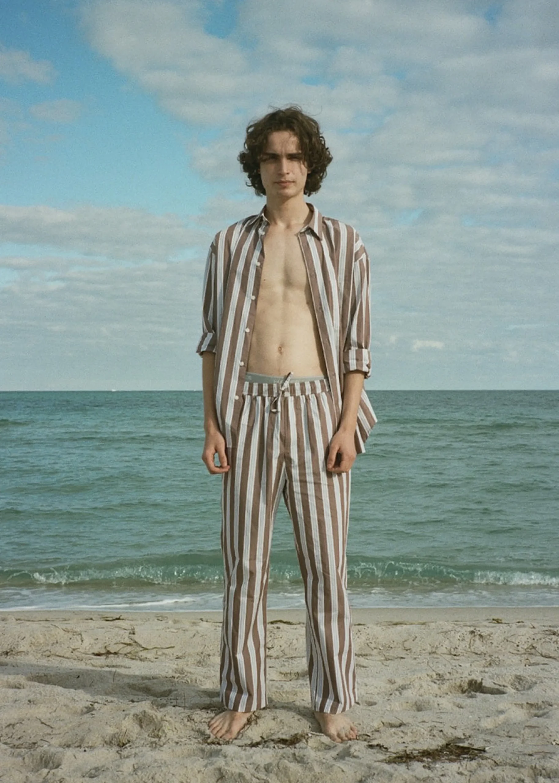 The Frankie Shop Samsoe & Samsoe Marley Shirt Brown Stripe Best