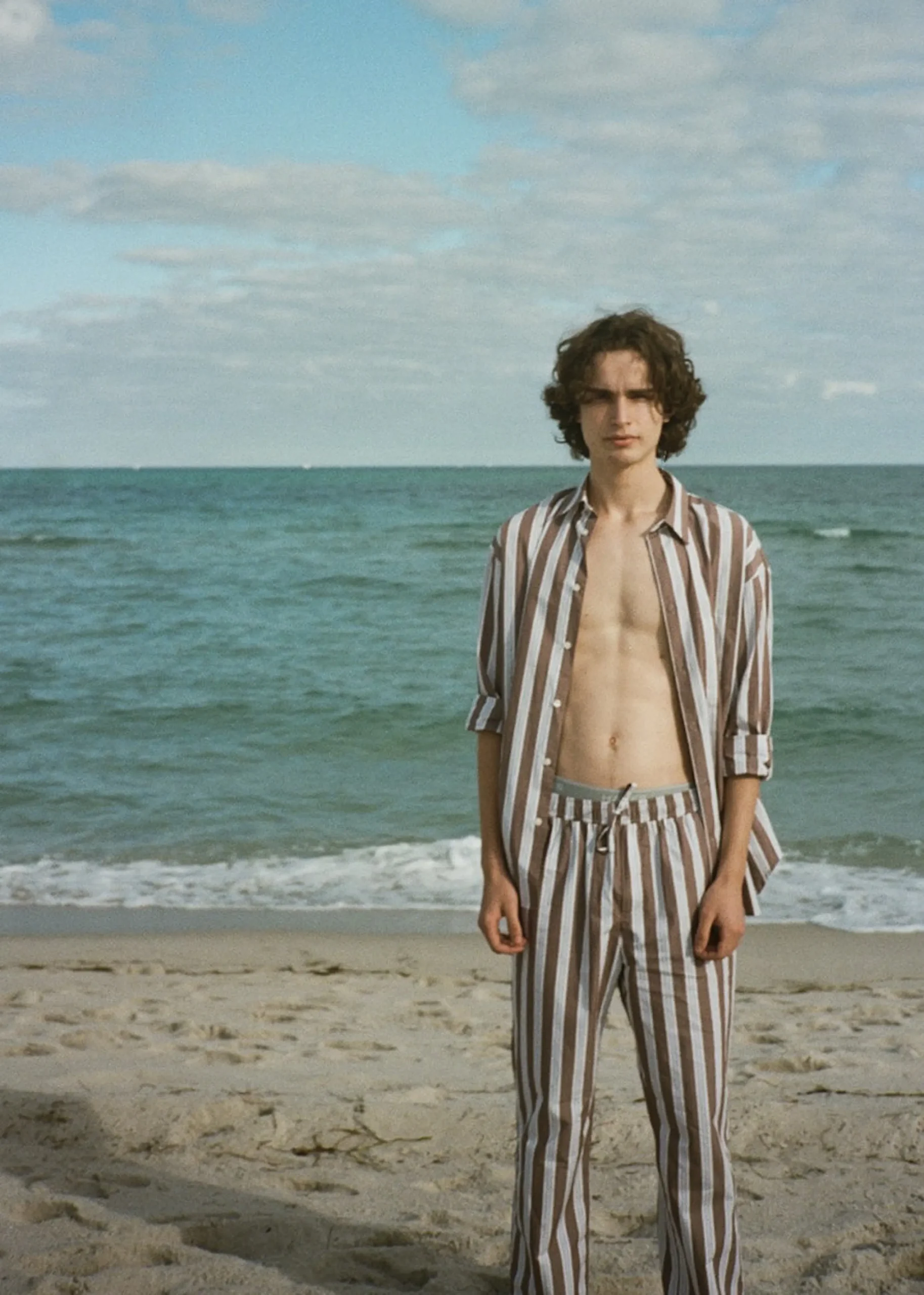 The Frankie Shop Samsoe & Samsoe Marley Shirt Brown Stripe Best