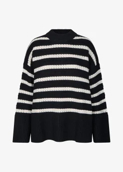 The Frankie Shop Samsoe & Samsoe Raili Crew Neck Caviar St. Hot