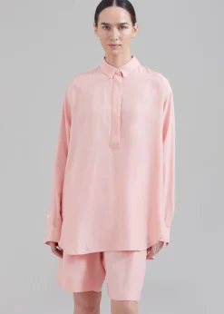 The Frankie Shop Samsoe Samsoe Alfrida Hp Shirt Coral Cloud Hot