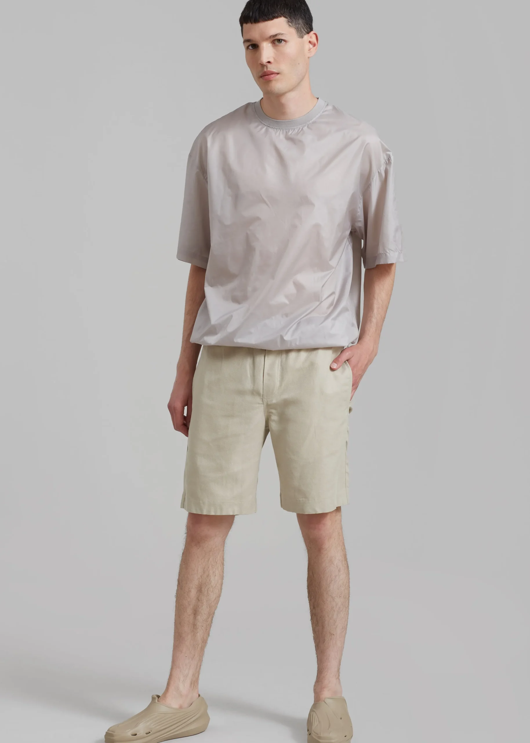 The Frankie Shop Samsoe Samsoe Smith Shorts Agate Grey