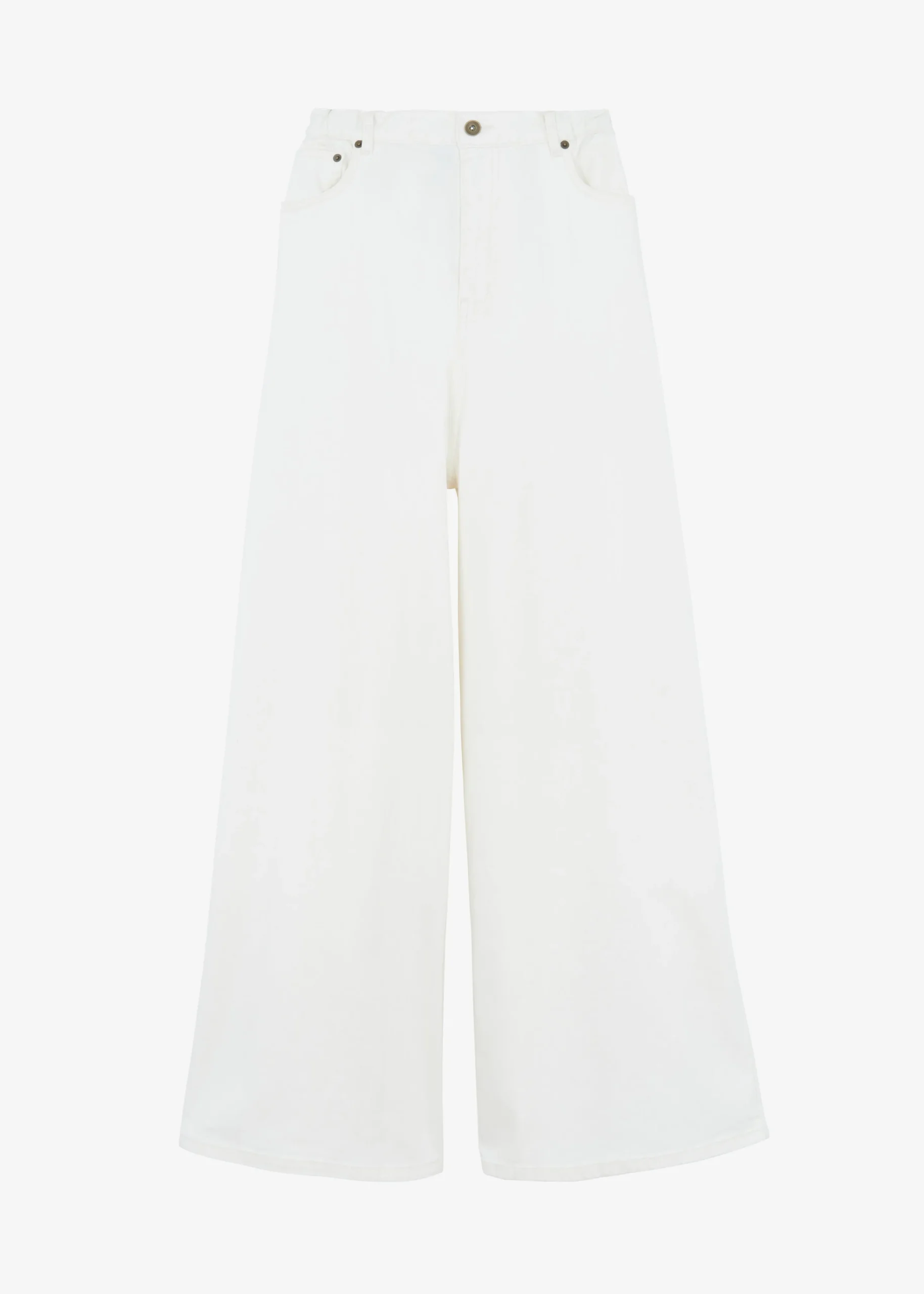 The Frankie Shop Sasha Wide Leg Jeans Off White Clearance