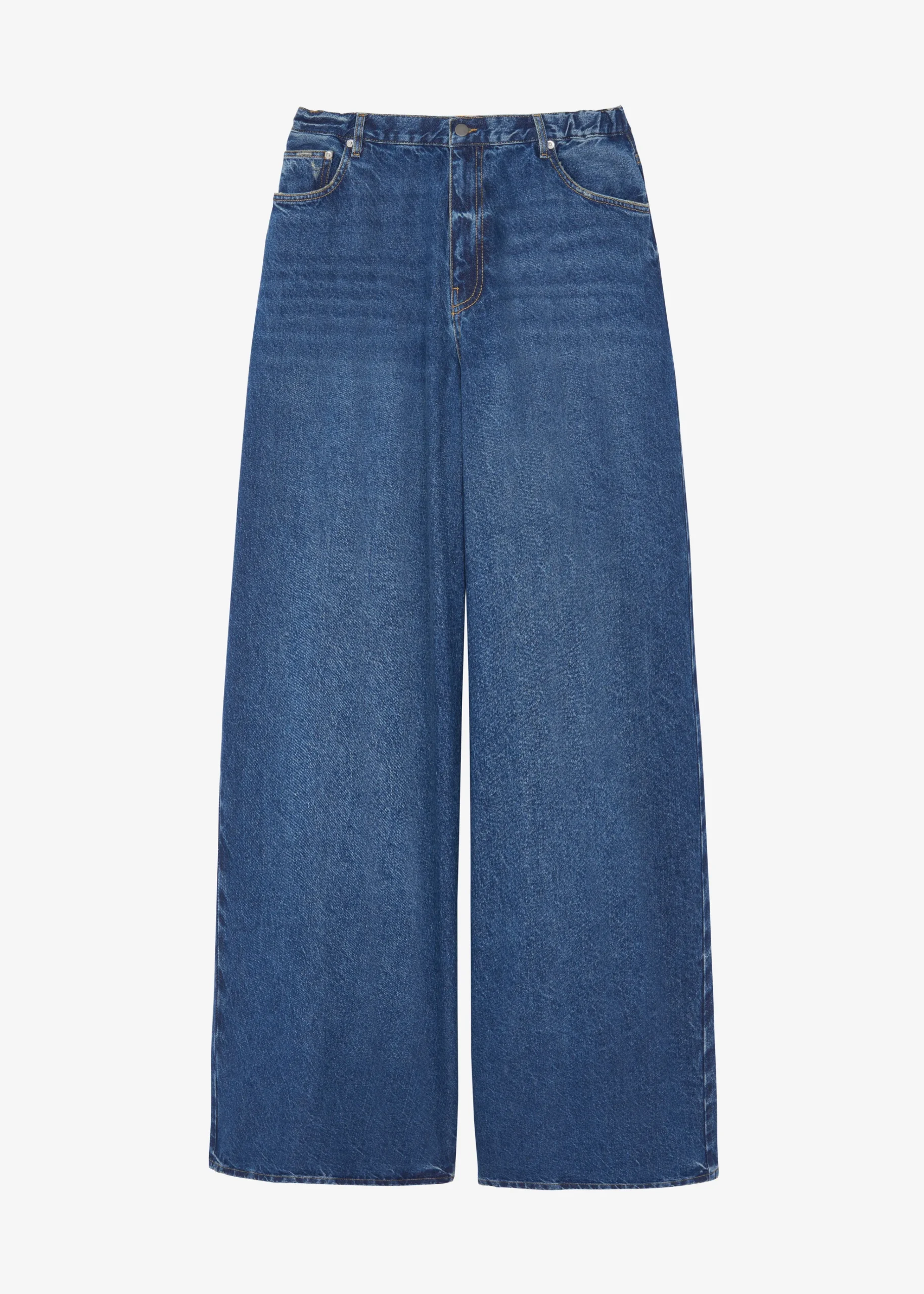 The Frankie Shop Sasha Wide Leg Jeans Dark Blue Outlet