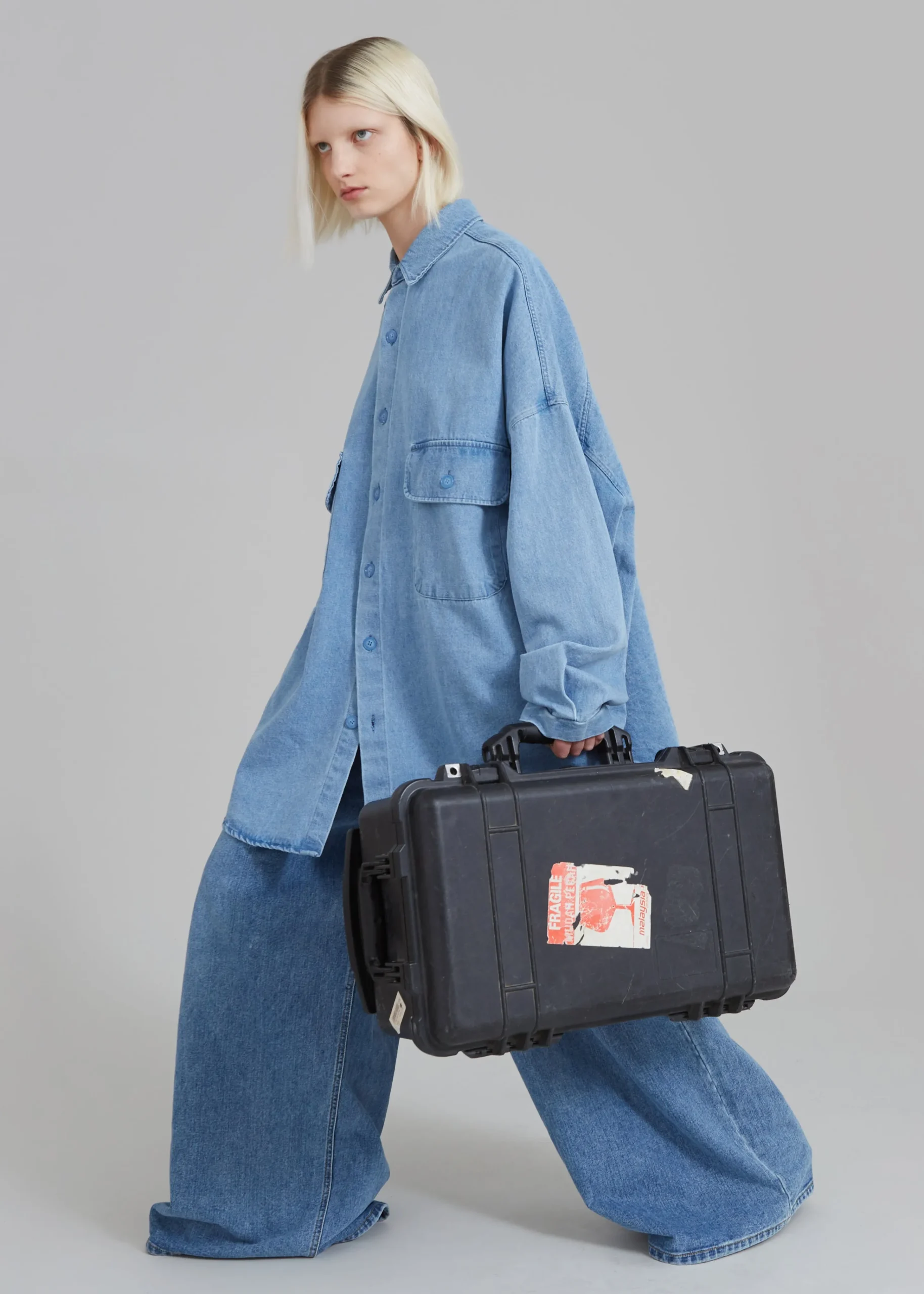 The Frankie Shop Sasha Wide Leg Jeans Worn Wash Best