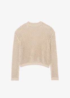 The Frankie Shop Sedona Net Top Beige Online