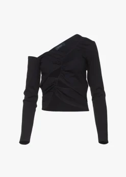 The Frankie Shop Sid Neigum Cutout Tension Blouse Black Discount