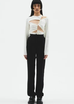 The Frankie Shop Sid Neigum Tension Cutout Top Cream Online