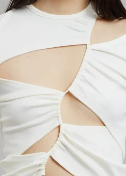 The Frankie Shop Sid Neigum Tension Cutout Top Cream Online