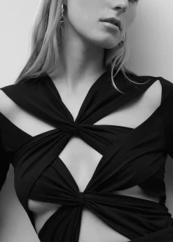 The Frankie Shop Sid Neigum Xx Cutout Top Black Sale